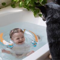 საბავშვო ჩვილის კისრის კამერა 1თვიდან-24 თვემდე  საჰაერო საცურაო რგოლი, საცურაო დამცავი აქსესუარი ბავშვებისთვის, საცურაო რგოლები - Image 15