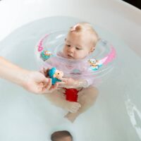 საბავშვო ჩვილის კისრის კამერა 1თვიდან-24 თვემდე  საჰაერო საცურაო რგოლი, საცურაო დამცავი აქსესუარი ბავშვებისთვის, საცურაო რგოლები - Image 16