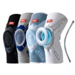 Наколенник, бандаж на коленный сустав с элементами кинезиотейпирования Аксессуар для спорта