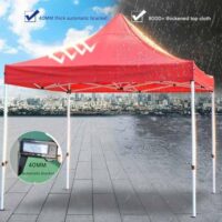 2x2 Шатер Раздвижной тент гармошка Шатры белый металл (6 угла) брезентовый водонепроницаемый Тент синий/Складная палатка с железной конструкцией/брезентом (6 угла, квадратная) — изображение 11