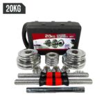 20kg Barbell, dumbbell set/Dumbbells/Adjustable Heavy Dumbbell Barbell Dual Purpose Set/Universal Iron Dumbbells/For Arm Muscle Training/Adjustable Dumbbell Set (barbells/dumbbells/barbell)