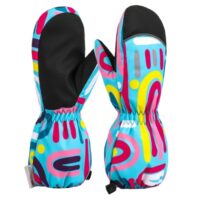 Перчатки для детей 3–11 лет. Зимние лыжные теплые ветрозащитные перчатки для детей и взрослых. — изображение 2