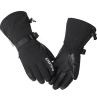 ხელთათმანები სათხილამურო, ქარის საწინააღმდეგო და წყალგაუმტარი ზამთრის თბილი ხელთათმანები, მამაკაცის და ქალის სათხილამურო ხელთათმანები - Image 3