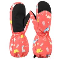 Перчатки для детей 3–11 лет. Зимние лыжные теплые ветрозащитные перчатки для детей и взрослых. — изображение 4