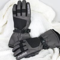 ხელთათმანები სათხილამურო, ქარის საწინააღმდეგო და წყალგაუმტარი ზამთრის თბილი ხელთათმანები, მამაკაცის და ქალის სათხილამურო ხელთათმანები - Image 6