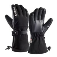 ხელთათმანები სათხილამურო, ქარის საწინააღმდეგო და წყალგაუმტარი ზამთრის თბილი ხელთათმანები, მამაკაცის და ქალის სათხილამურო ხელთათმანები - Image 2