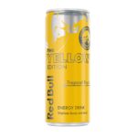 ტროპიკული ენერგეტიკული სასმელი Redbull YELLOW EDITION/0.250 მლ/სასმლები
