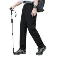 Trousers Men's Warm Waterproof  Thermal fleece Lined Pants for Autumn Winter Spring Hiking Casual Workwear Mountains - Image 2