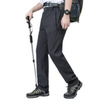 Trousers Men's Warm Waterproof  Thermal fleece Lined Pants for Autumn Winter Spring Hiking Casual Workwear Mountains - Image 4