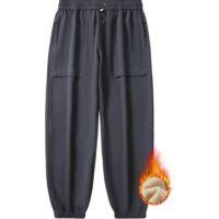 Trousers Warm Unisex Waterproof Velvet Lined Thermal Pants for Autumn Winter Spring Hiking Casual Workwear Mountains/unisex - Image 9