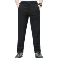 Trousers Men's Warm Waterproof  Thermal fleece Lined Pants for Autumn Winter Spring Hiking Casual Workwear Mountains - Image 9