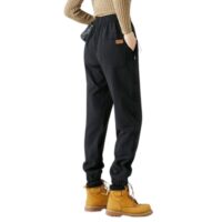 Trousers Warm Unisex Waterproof Velvet Lined Thermal Pants for Autumn Winter Spring Hiking Casual Workwear Mountains/unisex - Image 7