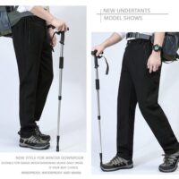 Trousers Men's Warm Waterproof  Thermal fleece Lined Pants for Autumn Winter Spring Hiking Casual Workwear Mountains - Image 8