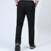 Trousers Men's Warm Waterproof  Thermal fleece Lined Pants for Autumn Winter Spring Hiking Casual Workwear Mountains - Image 6