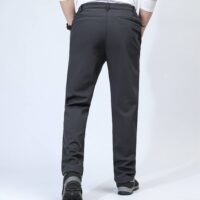 Trousers Men's Warm Waterproof  Thermal fleece Lined Pants for Autumn Winter Spring Hiking Casual Workwear Mountains - Image 10