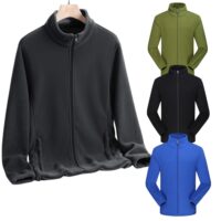 Fleece jacket unisex/thick warm jacket/reversible fleece top/jackets (clothing)