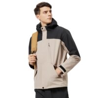 მამაკაცის ორმაგი ქურთუკი/ქარგაუმტარი, წყალგაუმტარი თერმო ქურთუკი/ქურთუკები/კურტკა/სათხილამურო ქურთუკი/ჟაკეტი WINDSTOPPER SOFTSHELL - Image 2