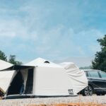 ავტომატურად გასაბერი სალაშქრო კარავი/გარე საკემპინგო მანქანის კარავი/ტენტები, წყალგაუმტარი კარავი ლაშქრობისთვის, პიკნიკისთვის