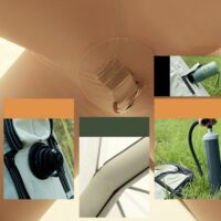 ავტომატურად გასაბერი სალაშქრო კარავი/გარე საკემპინგო მანქანის კარავი/ტენტები, წყალგაუმტარი კარავი ლაშქრობისთვის, პიკნიკისთვის - Image 4