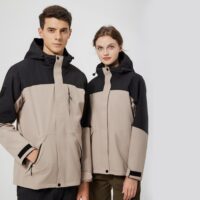 ქალის ორმაგი ქურთუკი/ქარგაუმტარი, წყალგაუმტარი თერმო ქურთუკი/ქურთუკები/კურტკა/სათხილამურო ქურთუკი/ჟაგეტი WINDSTOPPER SOFTSHELL - Image 3