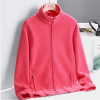 Женская флисовая жакет/толстая теплая жакет/двусторонний флисовый жакет/куртки (одежда) — изображение 9