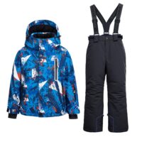 კომბინიზონი საბავშვო სათხილამურო ნაკრები/კომბინიზონები/ზედა და ქვედა ქურთუკი, შარვალი 4-16 წლამდე ასაკის ბავშვებისთვისთის (ქურთუკი,შარვალი სნოუბორდისათვის,ბავშვებისა და მოზრდილებისათვის) საბავშო კომბინიზონი/სათხილამურო ტანსაცმელი/ზამთრის სპორტი/საბავშვო კომბინიზონი (საბავშო,ბავშვის,ბავში,ბავშვისთვის,ბავშვებისთვის) - Image 6