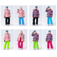 კომბინიზონი საბავშვო სათხილამურო ნაკრები/კომბინიზონები/ზედა და ქვედა ქურთუკი, შარვალი 4-16 წლამდე ასაკის ბავშვებისთვისთის/საბავშვო კომბინიზონი (ქურთუკი,შარვალი სნოუბორდისათვის,ბავშვებისა და მოზრდილებისათვის) საბავშო კომბინიზონი/სათხილამურო ტანსაცმელი/ზამთრის სპორტი (საბავშო,ბავშვის,ბავში,ბავშვისთვის,ბავშვებისთვის) - Image 5