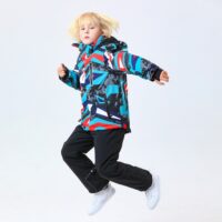 კომბინიზონი საბავშვო სათხილამურო ნაკრები, ზედა და ქვედა ქურთუკი, შარვალი 4-16 წლამდე ასაკის ბავშვებისთვისთის (ქურთუკი,შარვალი სნოუბორდისათვის,ბავშვებისა და მოზრდილებისათვის) საბავშო კომბინიზონები/სათხილამურო ტანსაცმელი/ზამთრის სპორტი (საბავშო,ბავშვის,ბავში,ბავშვისთვის,ბავშვებისთვის) - Image 3