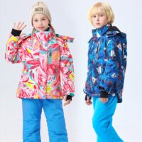 კომბინიზონი საბავშვო სათხილამურო ნაკრები/კომბინიზონები/ზედა და ქვედა ქურთუკი, შარვალი 4-16 წლამდე ასაკის ბავშვებისთვისთის (ქურთუკი,შარვალი სნოუბორდისათვის,ბავშვებისა და მოზრდილებისათვის) საბავშო კომბინიზონი/სათხილამურო ტანსაცმელი/ზამთრის სპორტი/საბავშვო კომბინიზონი (საბავშო,ბავშვის,ბავში,ბავშვისთვის,ბავშვებისთვის) - Image 3