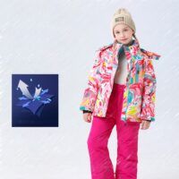 კომბინიზონი საბავშვო სათხილამურო ნაკრები, ზამთრის კომბინიზონი/კომბინიზონები/საბავშვო სათხილამურო ნაკრები გოგოებისთვის, ზედა და ქვედა ქურთუკი, შარვალი 4-16 წლამდე ასაკის ბავშვებისთვისთის (ქურთუკი,შარვალი სნოუბორდისათვის,ბავშვებისა და მოზრდილებისათვის) საბავშო კომბინიზონი/სათხილამურო ტანსაცმელი/ზამთრის სპორტი (საბავშო,ბავშვის,ბავში,ბავშვისთვის,ბავშვებისთვის) - Image 3