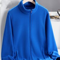 Fleece jacket unisex/thick warm jacket/reversible fleece top/jackets (clothing) - Image 3
