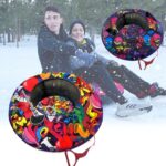 SNOWTUBING 100cm Inflatable Snow Sled, Children's inflatable snow sleds