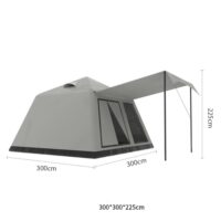 ავტომატურად გასაბერი სალაშქრო კარავი/გარე საკემპინგო მანქანის კარავი/ტენტები, წყალგაუმტარი კარავი ლაშქრობისთვის, პიკნიკისთვის - Image 7