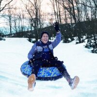 SNOWTUBING 90cm Inflatable Snow Sled, Children's inflatable snow sleds - Image 2