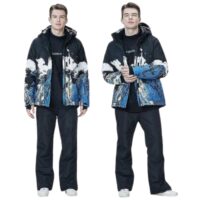 სათხილამურო ქურთუკი და შარვალი ზამთრის კოსტუმი ქალებისა და მამაკაცებისთვის, ზამთრის კომბინიზონი, წყალგაუმტარი ქურთუკები და შარვალები ქარგაუმტარი სნოუბორდის კოსტიუმი ზამთრის ორეული ტანსაცმელი სპორტისთვის ლაშქრობისთვის - Image 4