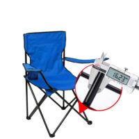 Folding chair portable, fishing chairs, folding camping chair with armrests, beach, folding chair with backrest - Image 3
