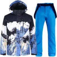 სათხილამურო ქურთუკი და შარვალი ზამთრის კოსტუმი ქალებისა და მამაკაცებისთვის, ზამთრის კომბინიზონი, წყალგაუმტარი ქურთუკები და შარვალები ქარგაუმტარი სნოუბორდის კოსტიუმი ზამთრის ორეული ტანსაცმელი სპორტისთვის ლაშქრობისთვის - Image 5