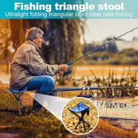 Triangular chair/Tripod chair/Folding chair/Folding chair/Camping accessories, portable chair/Fishing chair/chairs - Image 8