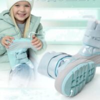 Children's waterproof boots/Children's thermal shoes/boots/Children's shoes/Thick velvet waterproof rain and snow winter snow boots/Bot baby boot warm lining children's boots (boots) - Image 2