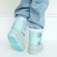 Children's waterproof boots/Children's thermal shoes/boots/Children's shoes/Thick velvet waterproof rain and snow winter snow boots/Bot baby boot warm lining children's boots (boots) - Image 5