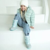 Children's waterproof boots/Children's thermal shoes/boots/Children's shoes/Thick velvet waterproof rain and snow winter snow boots/Bot baby boot warm lining children's boots (boots) - Image 7