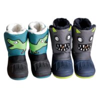 Детские водонепроницаемые ботинки/детская термообувь bot/Детские теплые ботинки/Детская обувь/Толстые бархатные водонепроницаемые зимние ботинки для дождя и снега/Bot baby boots утепленные детские ботинки (сапожки) — изображение 2