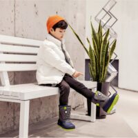 Детские водонепроницаемые ботинки/детская термообувь bot/Детские теплые ботинки/Детская обувь/Толстые бархатные водонепроницаемые зимние ботинки для дождя и снега/Bot baby boots утепленные детские ботинки (сапожки) — изображение 4