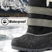 Детские водонепроницаемые ботинки/Детская термообувь/сапоги/Детская обувь/Толстые бархатные водонепроницаемые зимние ботинки для дождя и снега/Bot baby boots утепленные детские ботинки (сапожки) — изображение 6