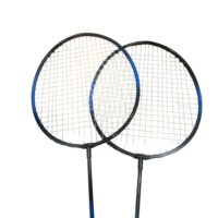 ბადმინტონის ნაკრები 2 ჩოგანი ჩასადებ ჩანთაში, ბადმინტონის ბურთი/ტენისის ჩოგანი/სპორტი - Image 2