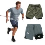 Under Armour მამაკაცის ფიტნეს ორმაგი შორტი/ფიტნეს შორტი (სავარჯიშო შორტები)