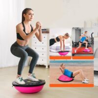 ფიტნეს სავარჯიშო სახტუნაო ბურთი სხეულის ბალანსისა და კოორდინაციისათვის/შესქელებული მოცურების საწინააღმდეგო ბალანსის იოგის ბურთი (იოგის სავარჯიშო ბურთი) - Image 2