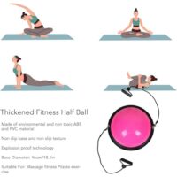 ფიტნეს სავარჯიშო სახტუნაო ბურთი სხეულის ბალანსისა და კოორდინაციისათვის/შესქელებული მოცურების საწინააღმდეგო ბალანსის იოგის ბურთი (იოგის სავარჯიშო ბურთი) - Image 5