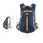 Bicycle Backpack 15L with Helmet Pocket Naturehike NH15C001-B, Waterproof Bag, Helmet Net, Bike, Motorcycle