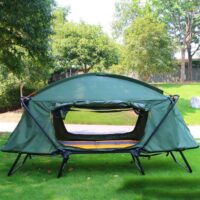 Foldable Camping Off-ground Tent, Elevated Tent Cot with Camping Bed, with Collapsible Aluminum Frame, for Outdoor Camping Hiking Single/Double - Image 18